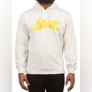 Icecream Bears Yellow Print BBC Hoodie Sweatshirt Large Lt Gray